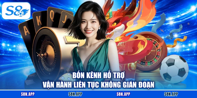 Bốn kênh hỗ trợ vận hành liên tục không gián đoạn