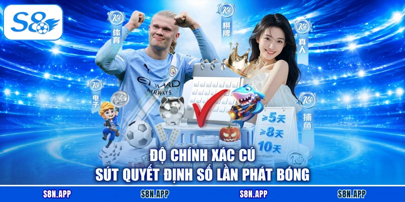 Độ chính xác cú sút quyết định số lần phát bóng Độ chính xác cú sút quyết định số lần phát bóng