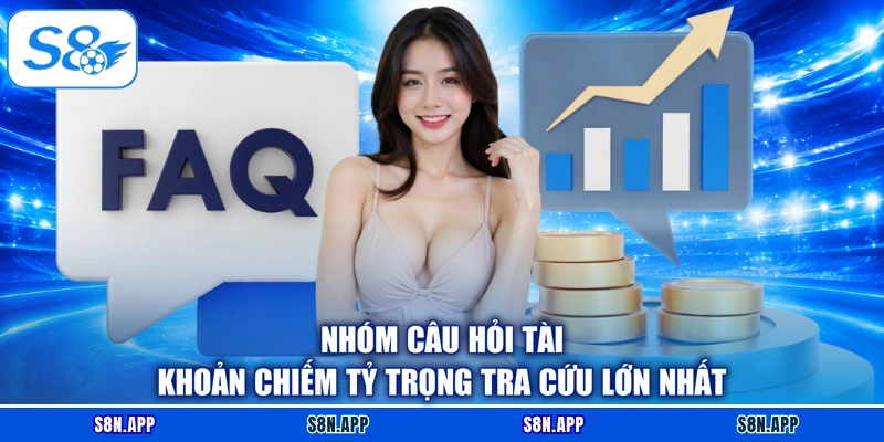 Nhóm câu hỏi tài khoản chiếm tỷ trọng tra cứu lớn nhất Nhóm câu hỏi tài khoản chiếm tỷ trọng tra cứu lớn nhất