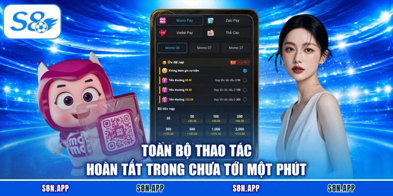 Toàn bộ thao tác hoàn tất trong chưa tới một phút Toàn bộ thao tác hoàn tất trong chưa tới một phút
